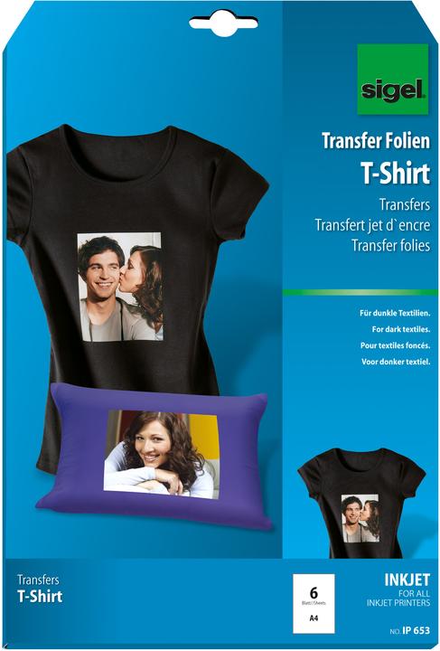 Produktbild Sigel InkJet Transfer Folien für T-Shirts (250 g/m², 6 x)