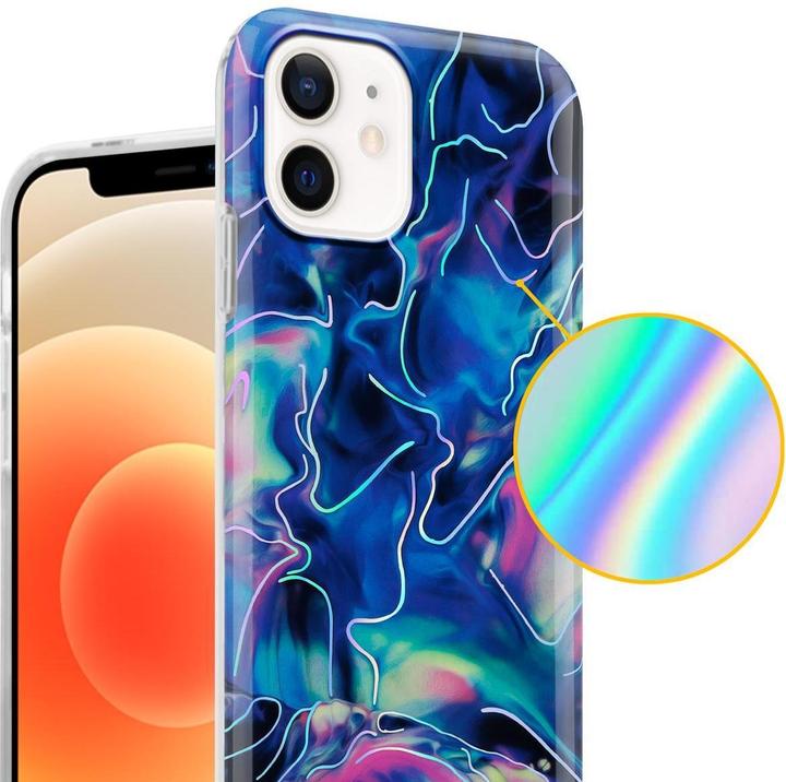 Produktbild Cadorabo IMD TPU Bunter Marmor Cover (Apple iPhone 12, Realme 12 Pro+)