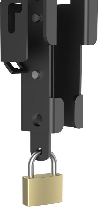 Actual product image Hama TV wall bracket, inclinable, anti-theft protection, 165 cm (65") up to 50 kg (Wall, 65", 50 kg)