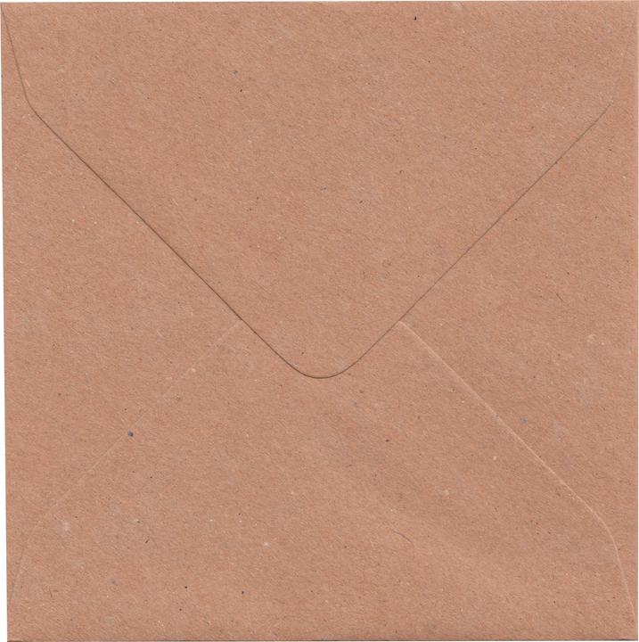 Actual product image Craft UK Limited XXL double cards with envelopes "Kraft paper", 12.5 x 12.5 cm, 50 pieces (50 pcs.)