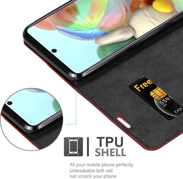 Actual product image Cadorabo Book Invisible Magnet Cover (Samsung Galaxy A71 5G)