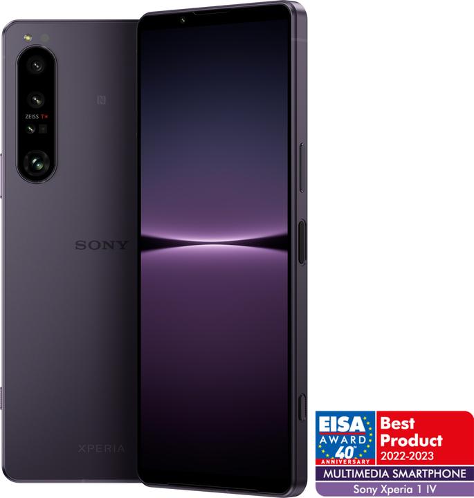 Actual product image Sony Xperia 1 IV (256 GB, Violet, 6.50", Dual SIM, 12 Mpx, 5G)