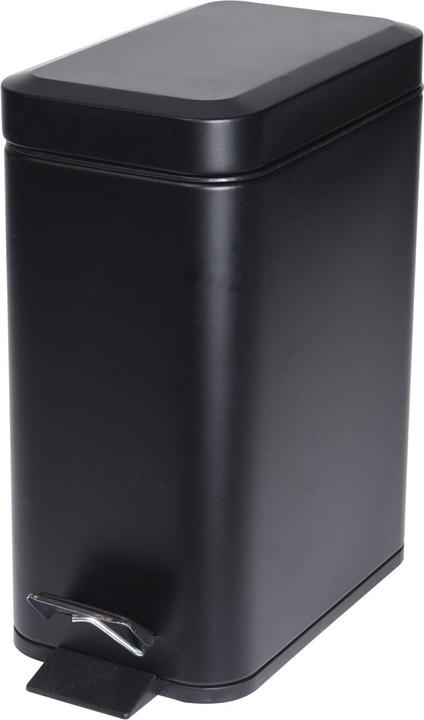 Image du produit Excellent Houseware Poubelle à pédale, métal, noir, 5 litres (5 l)