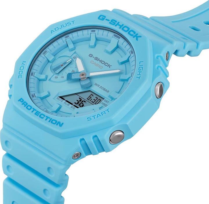 Actual product image G-Shock GA-2100-2A2 (Digital watch, Analogue wristwatch, 45 mm)