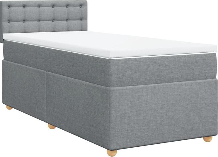 Produktbild VidaXL Bo x springbett mit Matratze 90 x 190 cm Stoff (90 x 190 cm)