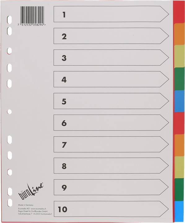 Actual product image BüroLine Index PP coloured A4+