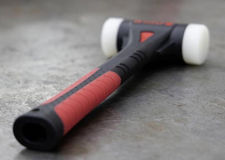 Actual product image Wiha FibreBuzz® soft-face hammer recoilless, polyamide striking head 320 mm | 44598 (740 g)