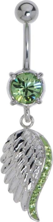 Actual product image Bijouteria Bellypiercing (Stainless steel, Brass, Crystal)