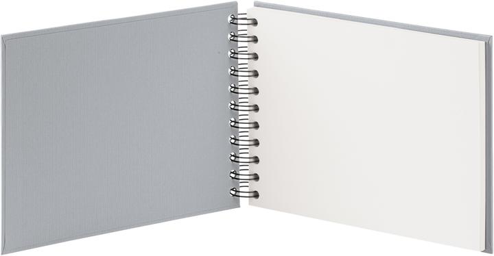 Immagine prodotto Rössler Album fotografico S.O.H.O. Grigio pietra, Pagine Bianche (19,5 x 14,5 cm)