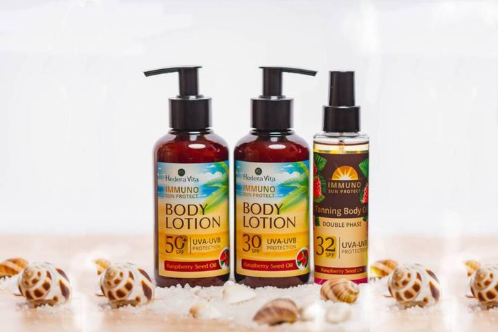Actual product image Hedera Vita Sun Lotion SPF 30 (Sun lotion, SPF 30)