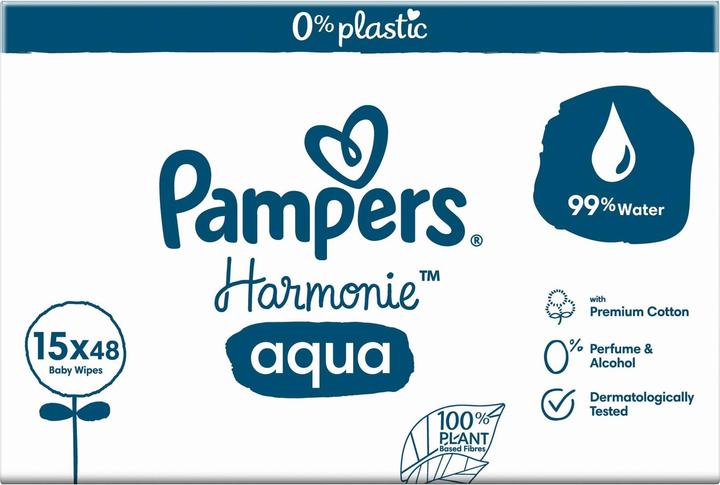 Productafbeelding Pampers Harmonie Aqua (720 Stuk)