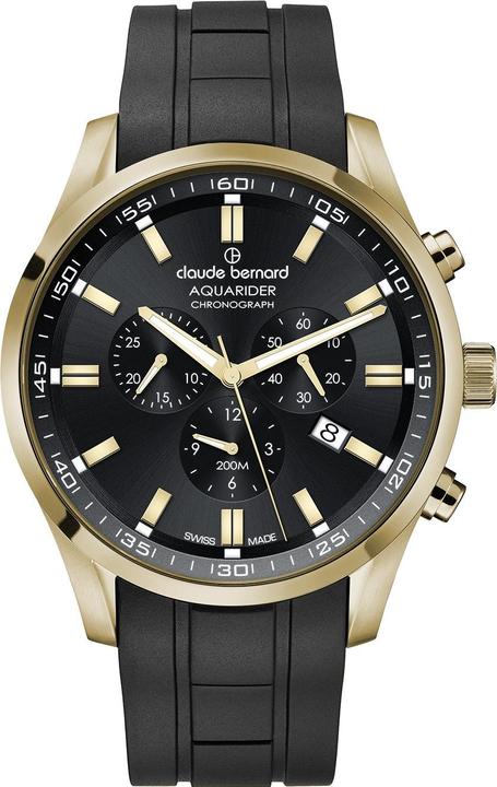 Claude Bernard 10222-37JCA-NID Herrenuhr Aquarider Chronograph 44mm 20ATM (Chronograph)