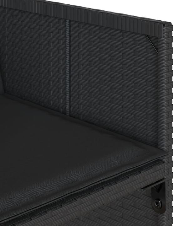 Image du produit VidaXL Meuble de jardin Ensemble de jardin 15 pièces noir Poly rotin (275 cm)