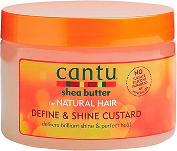 Cantu FOR NATURAL HAIR define & shine custard 340 gr (Flüssiges Shampoo)