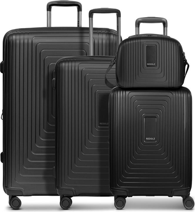 Actual product image Redolz Essentials 14 4-wheel suitcase set + beauty case 4 pcs. with stretch fold (264 l, XL (from 140l))