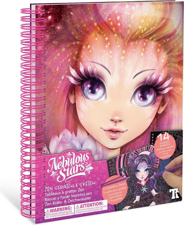 Actual product image Nebulous Stars Zen scratch & draw art