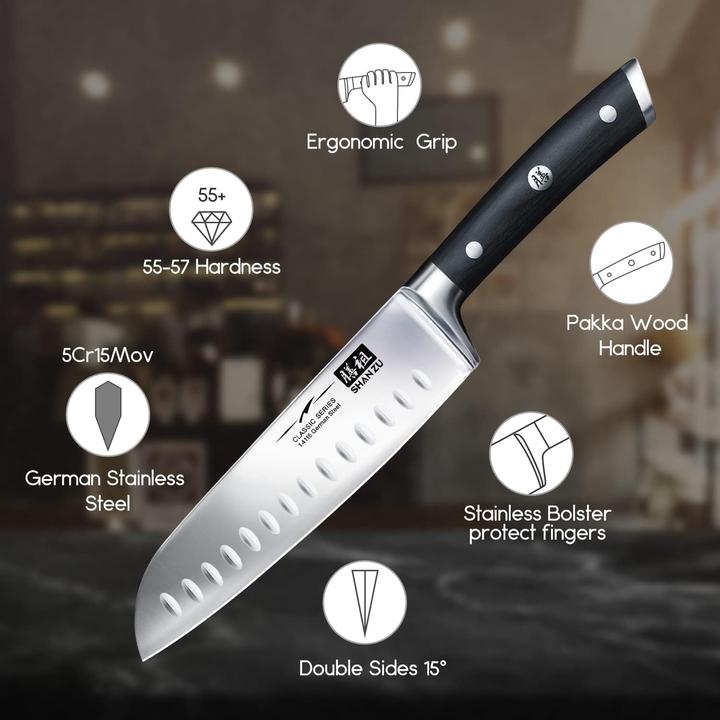 Image du produit Shan Zu Couteau Santoku (18 cm)