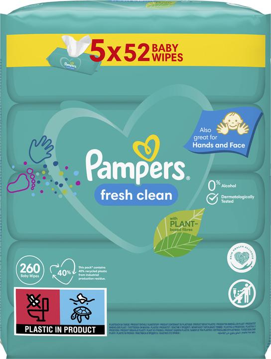 Pampers fresh clean (260 Piece)