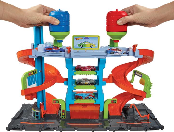 Produktbild Hot Wheels City Mega Turm Autowaschanlage