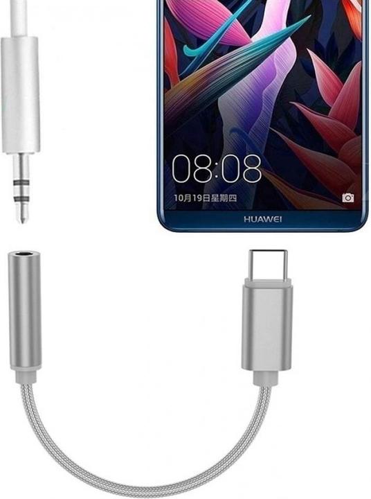 Produktbild PowerGuard USB-C auf 3.5 mm Kopfhörer Adapter Kabel (USB Typ C, 3.5mm Buchse)