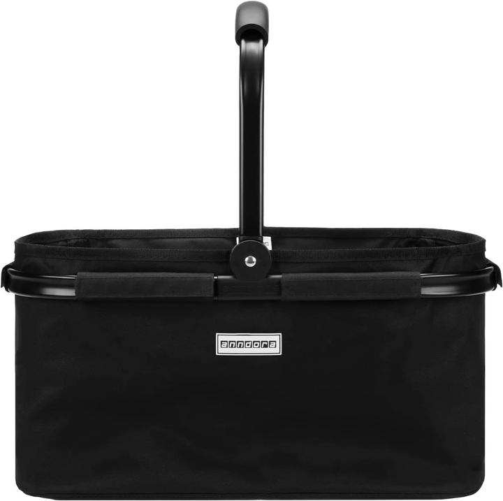 Image du produit Anndora Panier d'achat FULL BLACK 22 litres