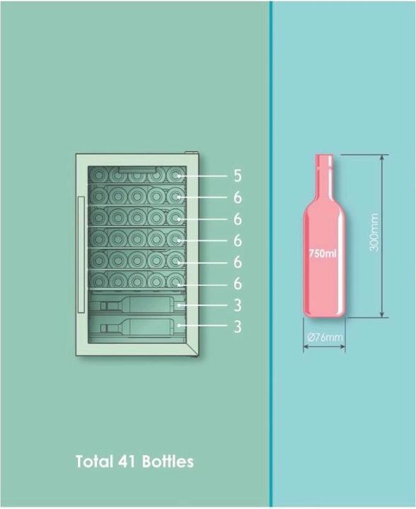 Actual product image Candy DiVino wine refrigerator 41flG