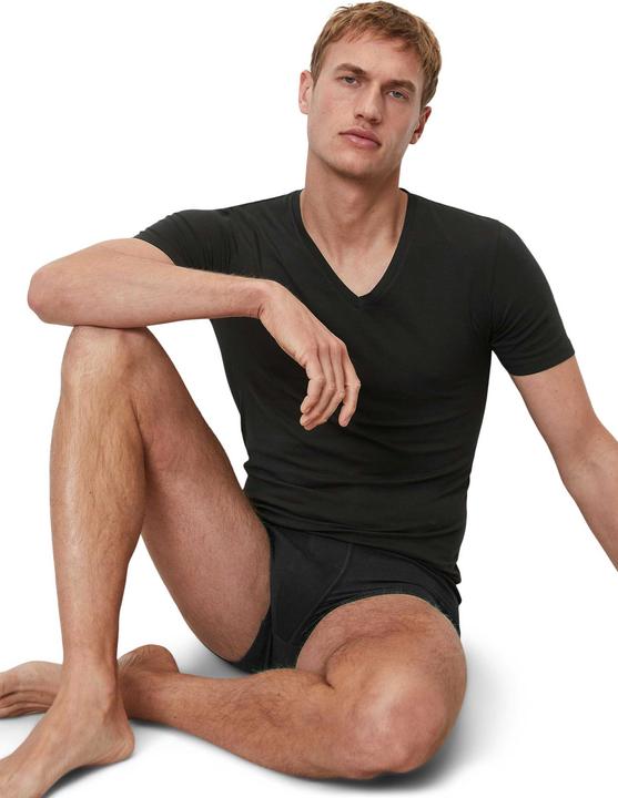 Actual product image Marc O'Polo 2 Pack Essentials Organic Cotton Undershirt / Shirt Long Sleeve (S)
