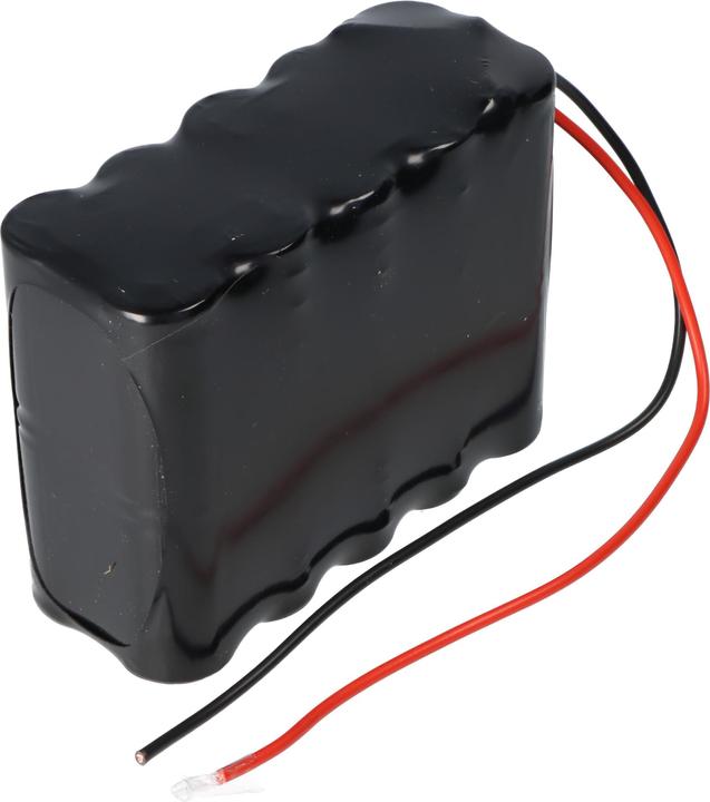 Actual product image XCell Emergency lighting battery NiCd 24V 1800mAh L2x2x5 Sub-C with 250mm cable suitable for G+U RWA (1 pcs., 1800 mAh, Battery + charger)