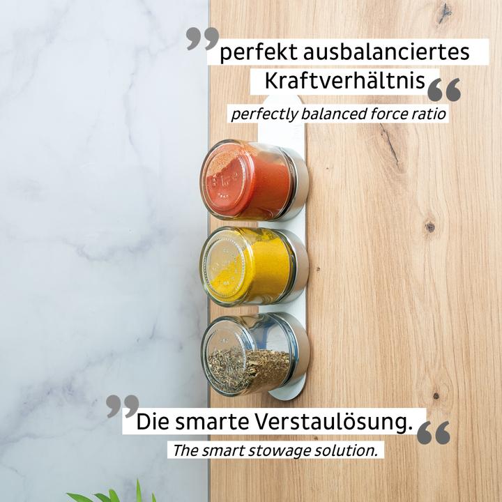 Image du produit Silwy Kit de pots magnétiques d'épicerie fine, 125 ml (0.13 l)