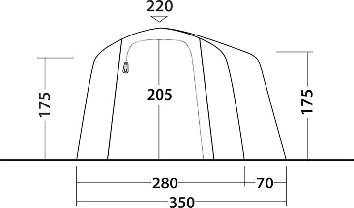 Actual product image Outwell Montana 4 Air (Tunnel tent, 19.90 kg, 4 persons)