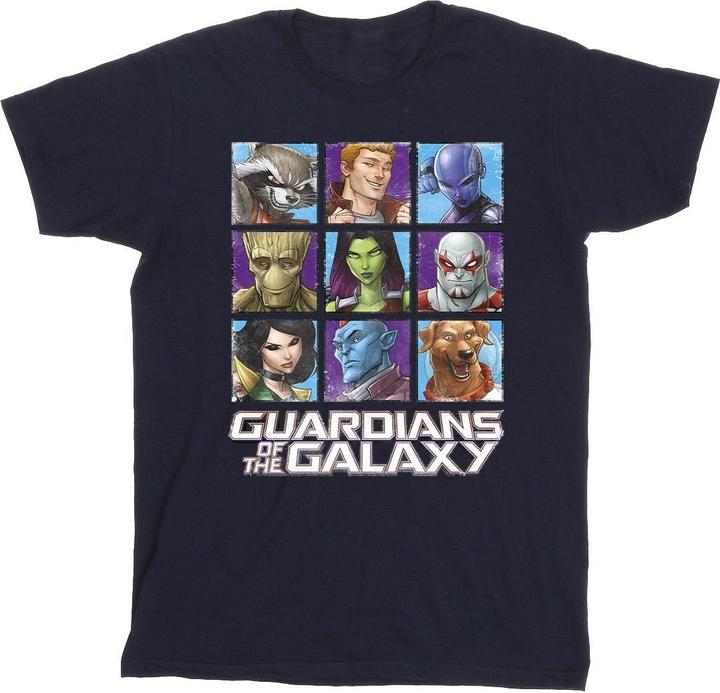 Actual product image Guardians of the Galaxy Mens Character Squares T-Shirt (XXL)