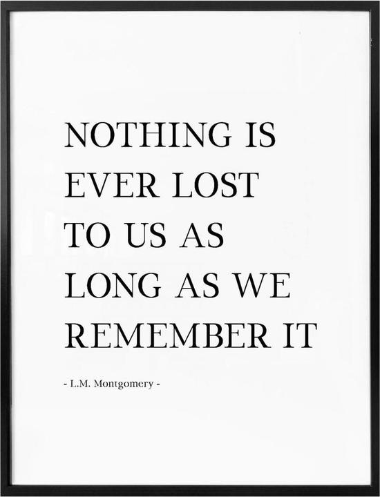 Produktbild Trenddeko Nothing is ever lost... (100 x 120 cm)