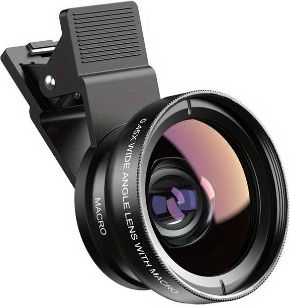 Image du produit PhoneLook APEXEL Objectif 2 en 1 pour smartphone Ultra Grand Angle 0.45x & Super Macro zoom optique