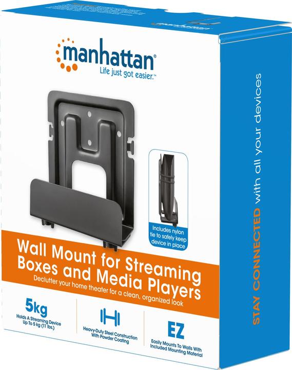 Actual product image Manhattan Wall mount for streaming boxes and media players (Wall, 5 kg)