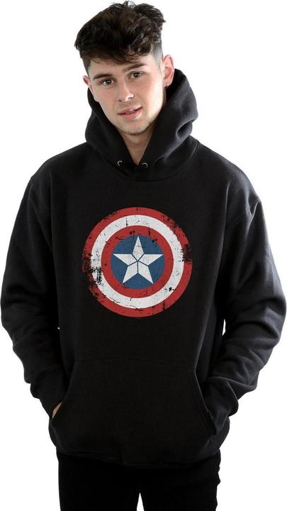 Produktbild Captain America Civil War Distressed Shield Kapuzenpullover (S)