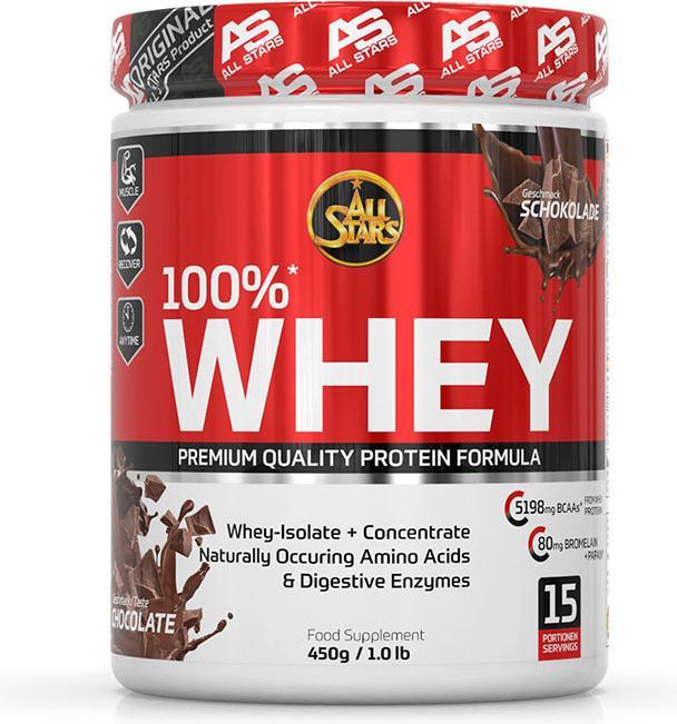 Produktbild All Stars 100% Whey Protein (450g Dose) (Chocolate, 1 Stk., 450 g)