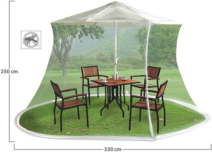 Actual product image Infactory Mosquito net for parasols (3.30 m)