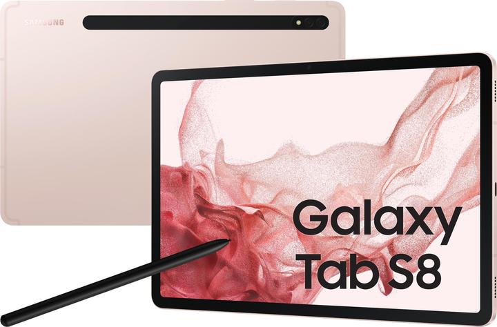 Produktbild Samsung Galaxy Tab S8 (nur WLAN, 11", 128 GB, Pink Gold)
