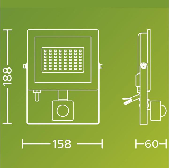 Produktbild Philips Outdoor Flutlicht Lois (2700 lm, IP65)