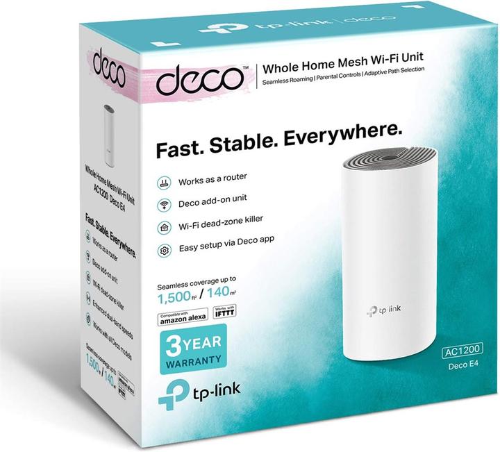 Actual product image TP-Link Deco E4 WLAN Mesh 1-pack Set (AC1200)