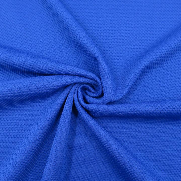 Immagine prodotto Stoffrestposten Waffle - Blu reale - Quantità minima: 1 metro