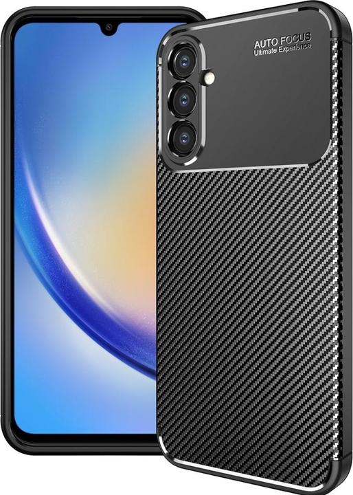 Produktbild Screenguard Samsung Galaxy A34 5G Hülle Carbon Design TPU Case (Samsung Galaxy A34 5G)