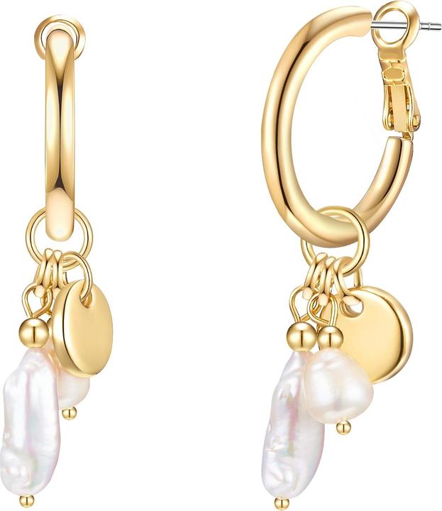Lulu & Jane Damen Metall-Legierung Süsswasser-Zuchtperle gelbgold - 29255 (Metall-Legierung)