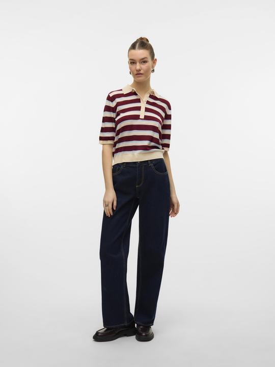 Produktbild Vero Moda AWSIKITA Gestricktes Poloshirt Polo (L)