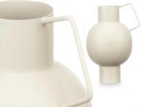 Productafbeelding Giftdecor bolle stalen vaas crème pastel (1 x)