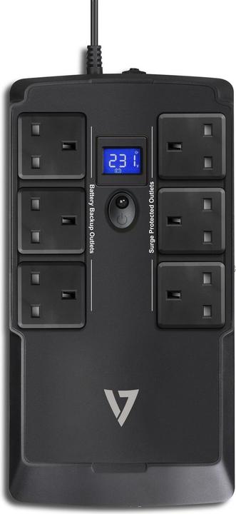 Produktbild V7 750VA DESKTOP UPS LCD 6 OUT (750 VA, 450 W, Line-Interaktiv USV)