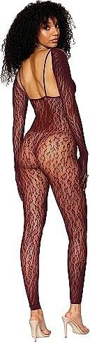 Actual product image Dreamgirl Catsuit Bodystocking and Shrug DiamondOne Size (One size)