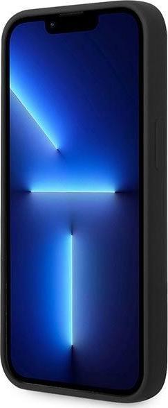 Immagine prodotto Guess GUHMP14SSBPLK Custodia rigida per iPhone 14 6,1" in silicone con logo e piastra MagSafe (Apple iPhone 14)