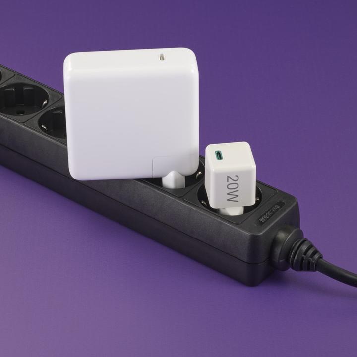 Immagine prodotto Hama Caricabatterie veloce, USB-C, PD/Qualcomm®, caricatore super mini, 20 W, bianco (20 W)