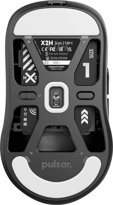 Actual product image Pulsar Gaming Gears X2H Mini Black - Muis (Wireless, Cable)